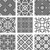 8" X 8" Gray And White Mosaic Peel And Stick Removable Tiles
