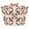6" X 6" Charcoal Orchid Peel And Stick Removable Tiles