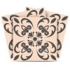7" X 7" Charcoal Orchid Peel And Stick Removable Tiles