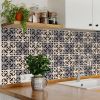 5" X 5" Light Grey And Cream Orchid Peel And Stick Removable Tiles