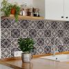 6" X 6" Cinnamon Swirl Peel And Stick Removable Tiles