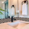 4" X 4" Intertwined Black And Cream Peel And Stick Removable Tiles