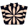 4" X 4" Intertwined Black And Cream Peel And Stick Removable Tiles