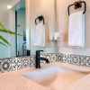 5" X 5" Charcoal And White Mosaic Peel And Stick Removable Tiles