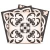 6" X 6" Charcoal And White Mosaic Peel And Stick Removable Tiles