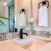6" X 6" Light Brown And White Mosaic Peel And Stick Removable Tiles