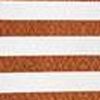 Set Of 4 Orange And Ivory Striped Pillow Covers