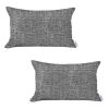 Set Of 2 Ivory Solid Lumbar Pillow Covers