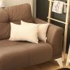 Set Of 2 White Solid Lumbar Pillow Covers