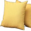 Set Of 2 Yellow Textured Pillow Covers