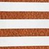 Set Of 2 Orange And Ivory Striped Pillow Covers