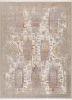 8' X 11' Beige and Ivory Medallion Non Skid Area Rug