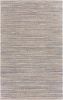 5' X 8' Blue and Cream Braided Jute Area Rug