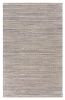 5' X 8' Blue and Cream Braided Jute Area Rug
