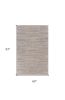 5' X 8' Blue and Cream Braided Jute Area Rug