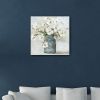30" x 30" Watercolor Soft Pastel Dogwood Bouquet Canvas Wall Art