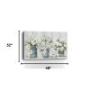48" x 32" Watercolor Soft Pastel Bouquet Trio Canvas Wall Art