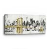 Nyc Golden Bridge Skyline Unframed Print Wall Art