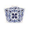5" X 5" Blue And White Mosaic Peel And Stick Removable Tiles