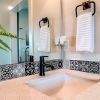 6" X 6" Black White and Gray Mosaic Peel and Stick Tiles