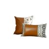 Set of 2 Brown Boho Chic Throw Pillow Covers