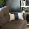 Set of 2 Navy and White Modern Throw Pillow Covers