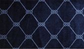 2' X 3' Navy Nautical Knots Washable Floor Mat