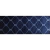 2' X 6' Navy Nautical Knots Washable Runner Rug