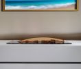 12" Black and Green c1898 Pen Duick Half-Hull Hand Painted Decorative Boat