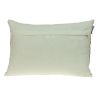 Glam Off White with Golden Sequins Lumbar Throw Pillow