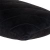 Quilted Velvet Arrows Black Decorative Lumbar Pillow