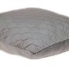 Taupe Tufted Velvet Quilted Throw Pillow