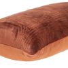 Quilted Velvet Burnt Orange Lumbar Throw Pillow