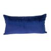 12" X 24" Blue Cotton Blend Throw Pillow