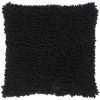18" Black Cotton Throw Pillow