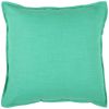 20" Aqua Cotton Throw Pillow