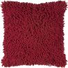 18" Red Cotton Throw Pillow