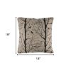 18" Natural Cotton Throw Pillow