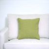 20" Green Cotton Throw Pillow