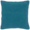 20" Teal Cotton Throw Pillow