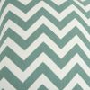 18" Aqua Cotton Throw Pillow