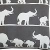 20" Gray and White Cotton Throw Pillow