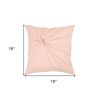 18" Pink Cotton Throw Pillow