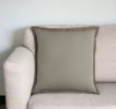 22" Natural Cotton Throw Pillow