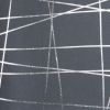 20" Gray and Silver Abstract Linework Cotton Throw Pillow