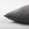 Dark Gray Central Medallion Throw Pillow