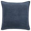 Indigo Solid Pearl Beaded Edge Throw Pillow