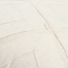Ivory Pin Tuck Diamond Pattern Throw Pillow