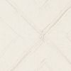 Ivory Pin Tuck Diamond Pattern Throw Pillow