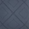 Indigo Pin Tuck Diamond Pattern Throw Pillow